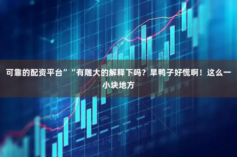 可靠的配资平台”“有雕大的解释下吗？旱鸭子好慌啊！这么一小块地方